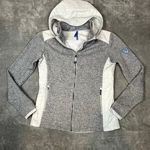 Kuhl Mixed Media Jacket Women's M Quilted Hood Fleece Outdoor Lightweight Hiking